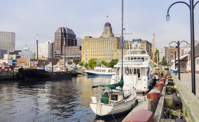 View of Halifax Nova Scotia from the pier