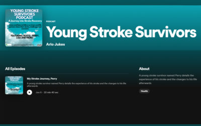Young Stroke Survivors podcast landing page